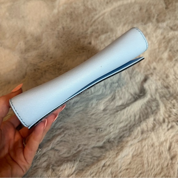 Kate Spade Baby Blue Bag Cosmetic Pouch Clutch Wallet Purse - Picture 7 of 8